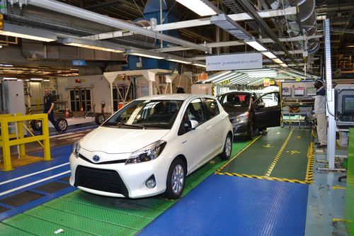 Im französischen Toyota-Werk Valenciennes ist der 2,5-millionste Yaris vom Band gelaufen.