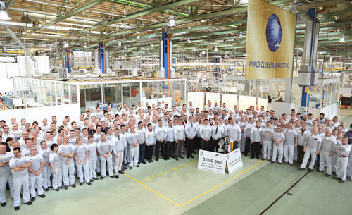 Im polnischen Fiat-Werk in Bielsko-Biala wurde der fünfmillionste 1.3-Multijet-Motor produziert