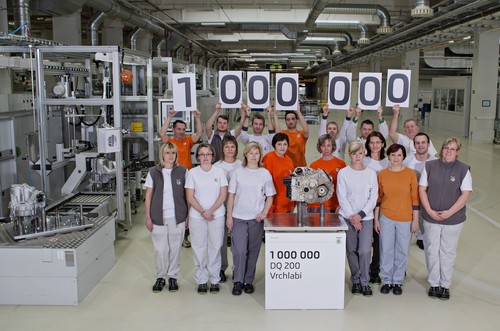 Im Skoda-Werk Vrchlabí ist das einmillionste Doppelkupplungsgetriebe DQ 200 produziert worden. 