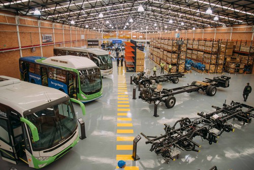 In Funza bei Bogotá hat Daimler ein neues Buswerk mit einer Produktionskapazität von 4000 Einheiten pro Jahr errichtet.