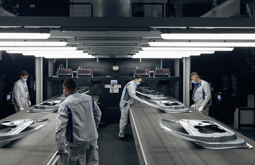 In VW-Werk Zwickau werden alle Karosserteile für die ID-Modelle vor Ort gepresst.