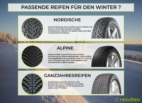 Infografik Reifentypen. 