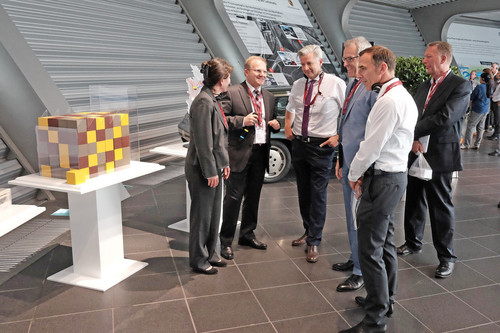 Innovationstag Logistik 2015 von VW: Präsentation im Porsche-Werk Leipzig.
