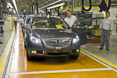 Insignia-Produktion bei Opel in Rüsselsheim.