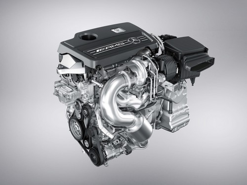 „International Engine of the Year 2015“: 2,0-Liter-Vierzylinder-Turbo von Mercedes-AMG.