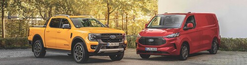 „International Pick-up of the Year 2024&quot; und &quot;International Van of the 
Year 2024“: Ford Ranger und Ford Transit Custom.
