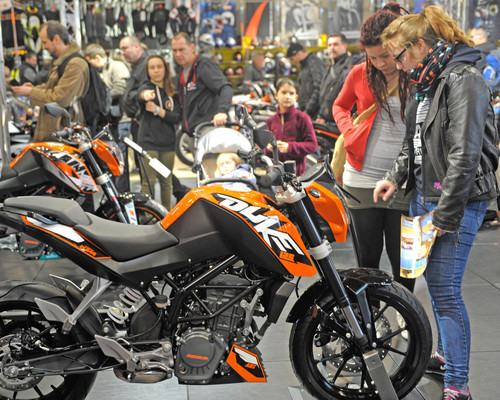 Internationale Motorradmesse am Bodensee.