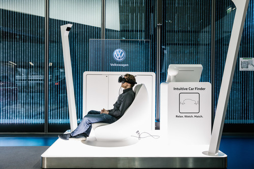 „Intuitive Car Finder“ im VW-Pavillon der Autostadt.