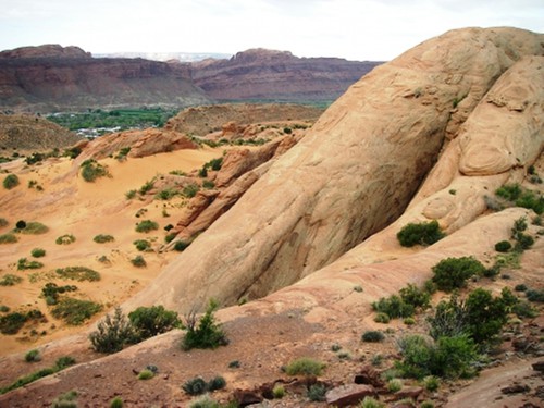 Inzwischen gesperrter Trail in Moab: Lion&#039;s Back.