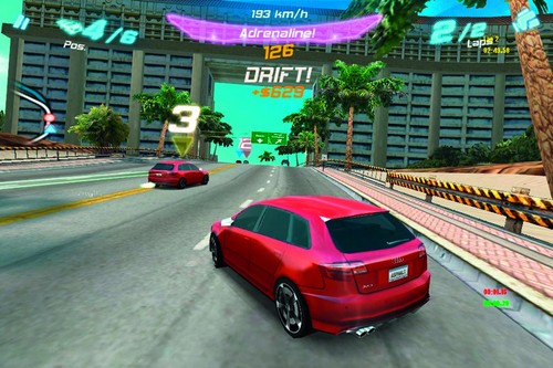 iPhone-Rennspiel „Asphalt Audi RS 3“.