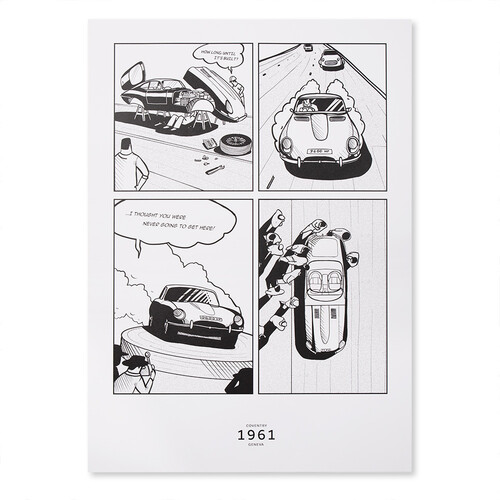 Jaguar E-Type 60th Anniversary Collection: Pop-Art-Druck.