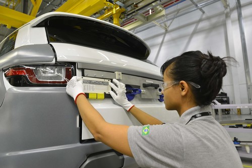 Jaguar-Land-Rover-Fabrik in Brasilien.