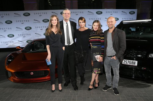 James-Bond-Party bei Jaguar Land Rover (v. l.): Alexandra-Maria Lara, Peter Modelhart, Anja Kling, Hannah Herzsprung, Jürgen Vogel.