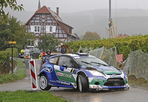 Jari-Matti Latvala und Miikka Anttila im Ford Fiesta RS WRC.