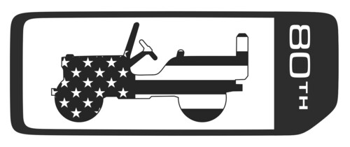 „Jeep 80th Anniversary“-Logo.