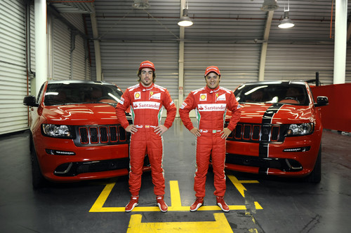 Jeep Grand Cherokee SRT8 für Fernando Alonso und Felipe Massa.