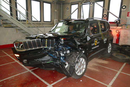 Jeep Renegade im Euro-NCAP-Crashtest.