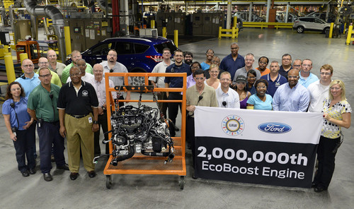 Jubiläum im US-amerikanischen Ford-Werk in Louisville, Kentucky: Der zweimillionste Ecoboost-Motor ist produziert worden.