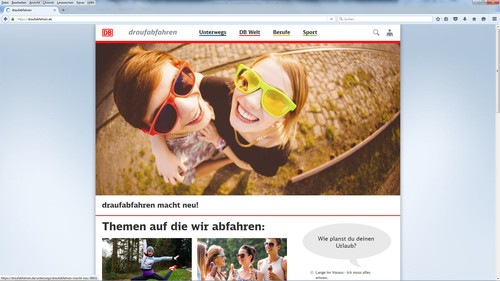 Jugend-Website der Deutschen Bahn..
