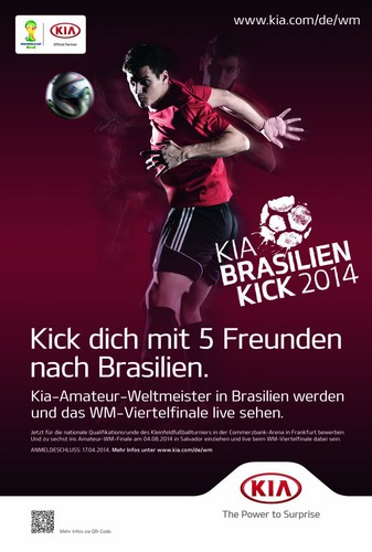 Kia Brasilien-Kick 2014.