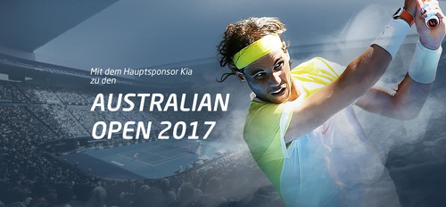Kia ist Hauptsponsor der Australian Open.