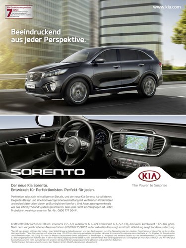 Kia-Kampagne zum neuen Sorento.