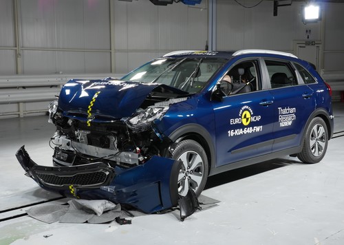 Kia Niro im Euro-NCAP-Crashtest.