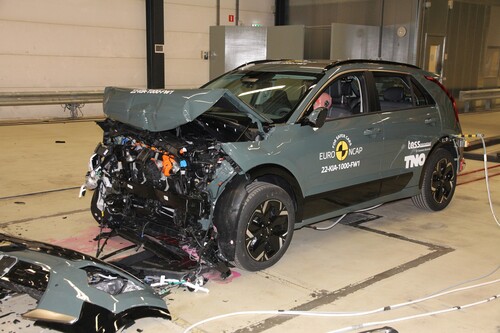Kia Niro im Euro-NCAP-Crashtest.