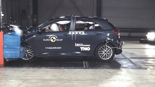 Kia Rio im Euro-NCAP-Crashtest.