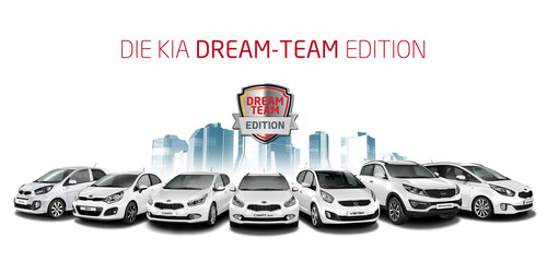 Kia-Sondermodelle Dream-Team-Edition.