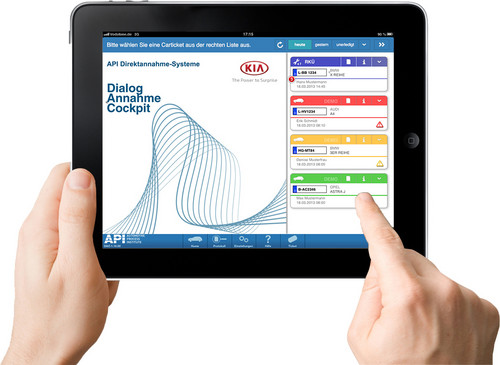 Kia startet Direktannahme per iPad.