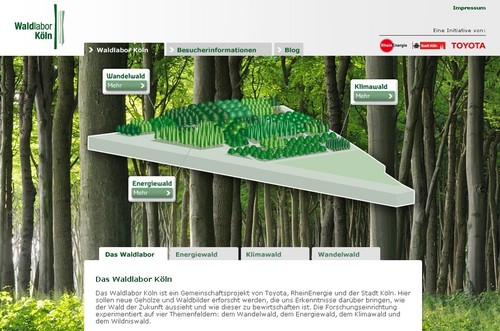 Kölner Waldlabor jetzt mit eigener Website.