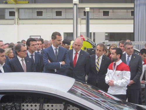 König Felipe VI. besucht das Seat-Werk Martorell.