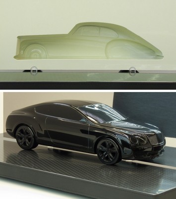 Kunstwerke von Mitarbeitern des Styling- und Design-Teams von Bentley werden für einen guten Zweck versteigert.