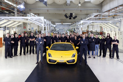 Lamborghini baute im Juni 2010 den 10 000. Gallardo.