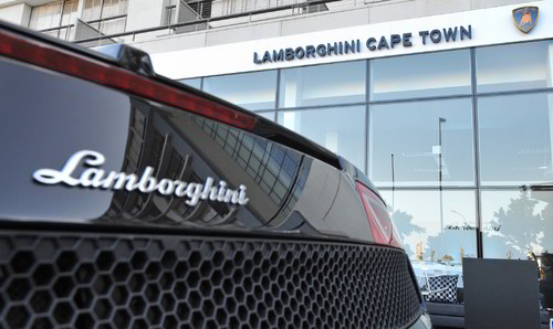 Lamborghini-Händlerbetrieb in Kapstadt.