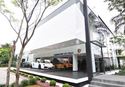 Lamborghini-Showroom in São Paulo.