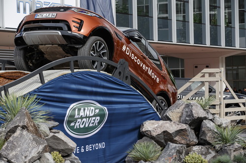 „Land Rover Experience“ auf dem IAA-Außengelände.