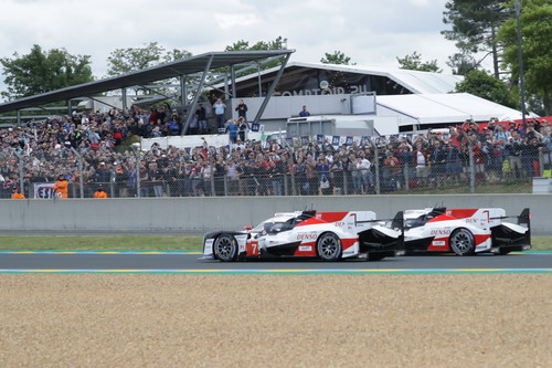 Le Mans 2019: Die beiden Toyota TS050 Hybrid.
