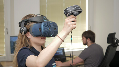 Lernen mit VR-Brille.