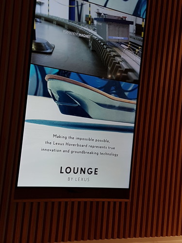 Lexus-Lounge am Brüsseler Flughafen.