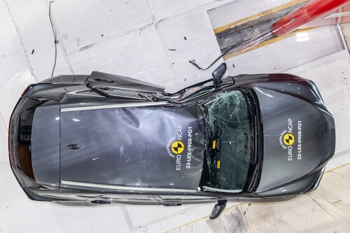 Lexus NX im Euro-NCAP-Crashtest.