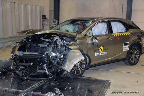 Lexus RX im Euro-NCAP-Crashtest.