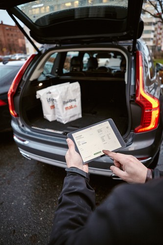 Lieferservice „Volvo In-car Delivery“. 