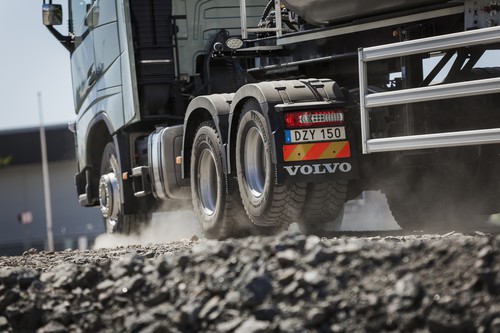 Liftbare Tandem-Antriebsachse von Volvo.