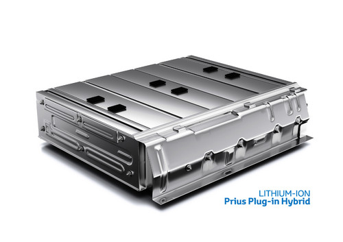 Lithiumionen-Batterie des Toyota Prius Plug-in.