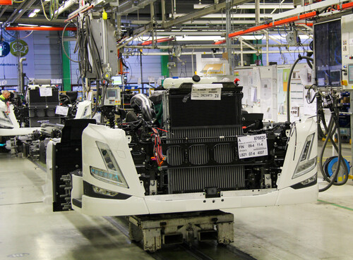 Lkw-Produktion bei Volvo im Werk Tuve in Göteborg.