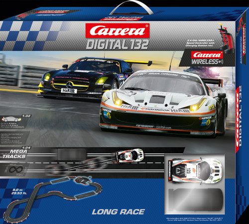 „Long Race“-Anfangspackung von Carrera mit Wireless+.