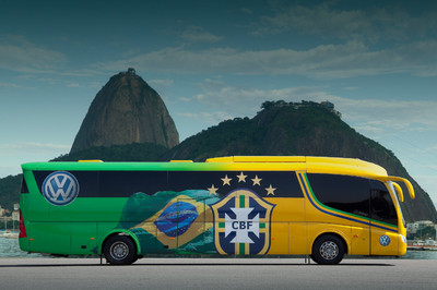 MAN Volksbus 18.320 EOT der brasilianischen Fußballnationalmannschaft.
