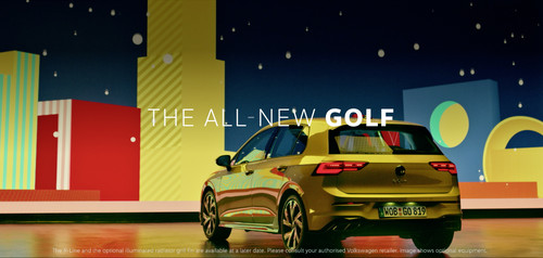 Marketingkampagne für den Volkswagen Golf.
